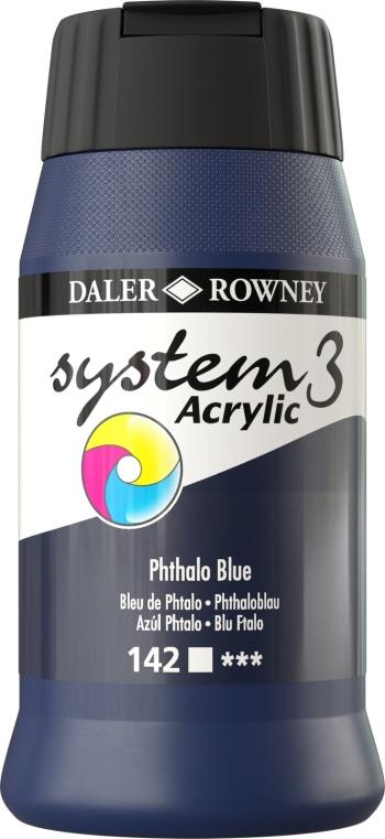 Daler Rowney System3 Akrylová farba Phthalo Blue 500 ml 1 ks