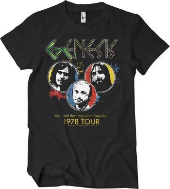 Genesis Tričko 1978 Tour Vintage Unisex Black XL