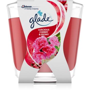 GLADE Luscious Cherry & Peony lumânare parfumată 70 g