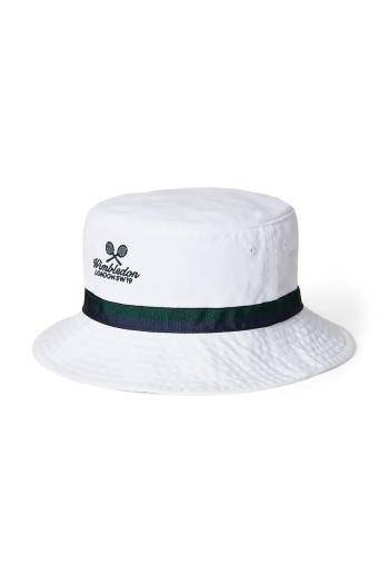 Detský bavlnený klobúk Polo Ralph Lauren Wimbledon Collection biela farba biela, z tenkej pleteniny, 322970406001