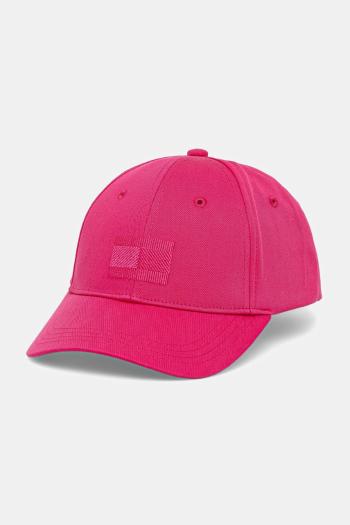 Šiltovka Tommy Hilfiger ružová farba, jednofarebná, AU0AU01980