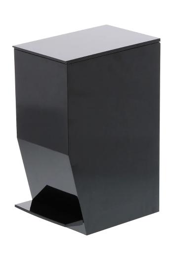 Odpadkový kôš Yamazaki Tower 3,9 L čierna farba