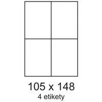 Etikety 105x148,5mm 4etikety na archu 100listov Smartline