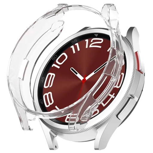 TPU HALF COVER Obal pre Samsung Galaxy Watch6 Classic 47mm priehľadný