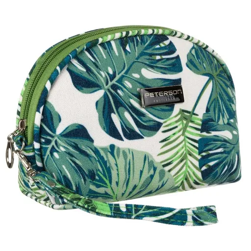 Farebná kozmetická taštička na zips s popruhom na ruku - Peterson