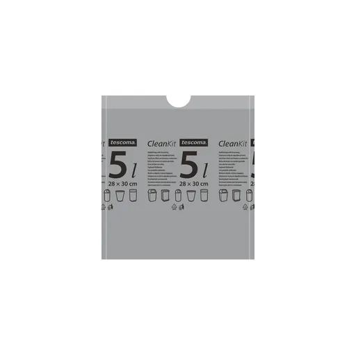 Zaťahovacie vrecká do odpadkových košov CLEAN KIT 5 l, 15 ks