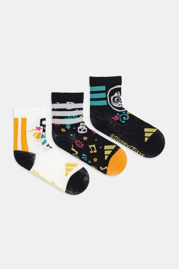 Detské ponožky adidas Performance 3-pak čierna farba, JM4472
