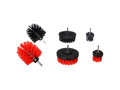 Sada kief na vŕtačku SIXTOL CAR DETAILING DRILL BRUSH 6 6ks
