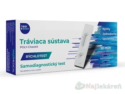 MAXIMEDICAL Rýchlotest Tráviaca sústava samodiagnostický test zo stolice 1 set