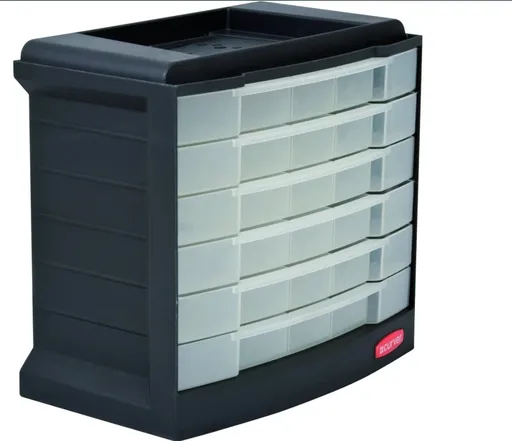 CURVER Organizér so zásuvkami | čierna