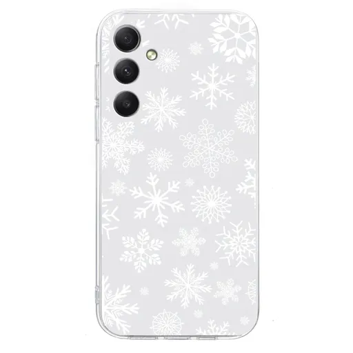 ART CHRISTMAS Ochranný kryt pre Samsung Galaxy A16 / A16 5G SNOWFLAKES