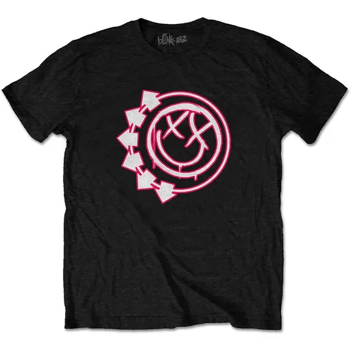 Blink 182 tričko Six Arrow Smiley Čierna 11 – 12 rokov