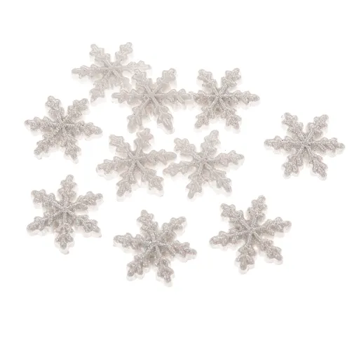 Súprava vianočných ozdôb Snehová vločka, 12 ks, polyresin