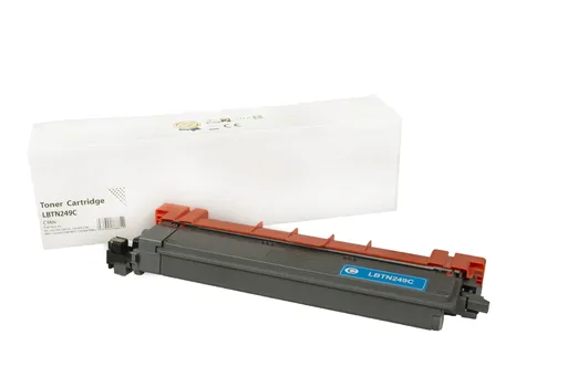 Kompatibilná tonerová náplň TN249C, 4000 listov pre tlačiarne Brother (Orink white box), azurová