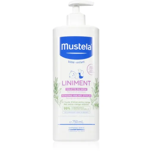Mustela Bébé Liniment čistiace mlieko pre deti od narodenia 750 ml