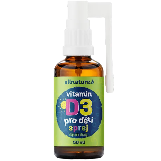 ALLNATURE Vitamín D3 pre deti s MCT olejom v spreji 50 ml