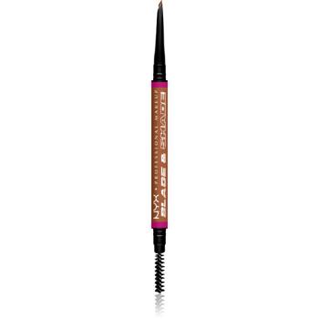 NYX Professional Makeup Blade & Shade ceruzka na obočie s kefkou odtieň 05 Auburn g