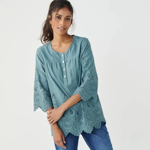 Madeirová blúzka s 3/4 rukávmi