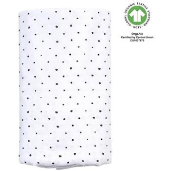 MOTHERHOOD mušelínová plienka BIO XXL Black Dots, 130 × 130 cm (5902627167775)