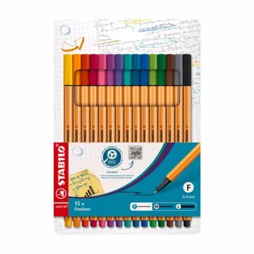 STABILO point 88, 15 ks, puzdro Štandard (4006381438636)