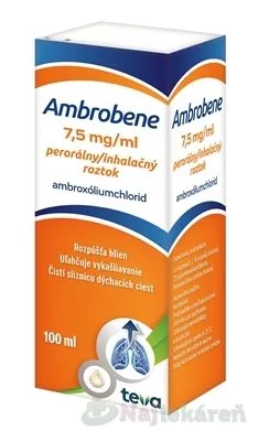 Ambrobene 7,5 mg/ml perorálny/inhalačný roztok 100ml