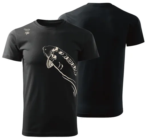 Giants fishing tričko pánske plávajúci kapor čierne - xxl