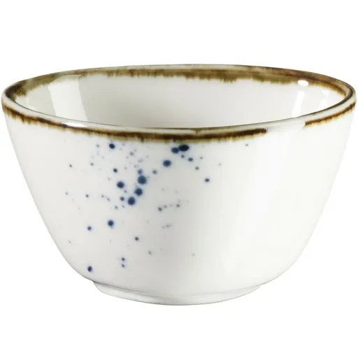 Mäser Oválna miska Pintar White modré bodky 7 x 6 cm, S
