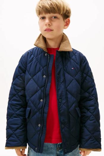 Detská bunda Tommy Hilfiger tmavomodrá farba, KB0KB09814