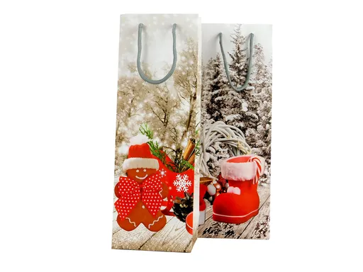 MAKRO - Taška vianočná 12,8x8,4x36cm rôzne motívy