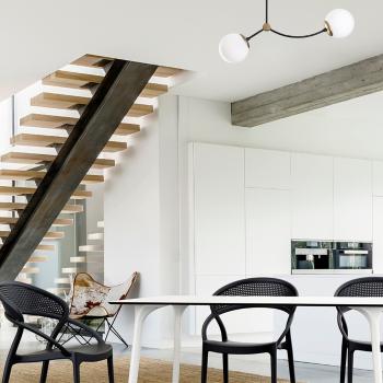 Opviq , 584TTM1105 , Kromozom - 1011 , Fehér Fekete Színű , Csillár , E27