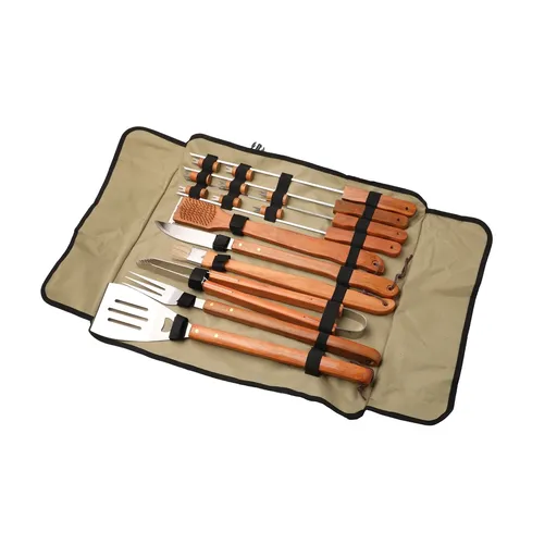 Happy Green Souprava na grilování BBQ, 18 ks, v tašce