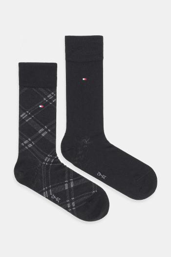 Ponožky Tommy Hilfiger 2-pak čierna farba, 701236310