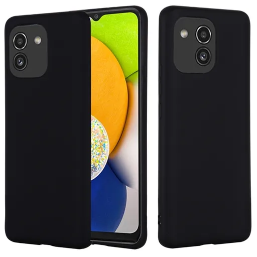 RUBBER Ochranný kryt Samsung Galaxy A03 čierny