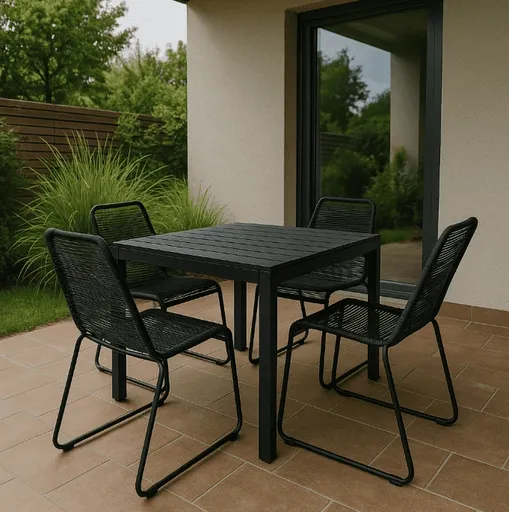 Elvisia Záhradný set BRIMA 4+1  | antracit