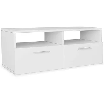 TV stolík, drevotrieska, 95 x 35 x 36 cm, biely (244867)