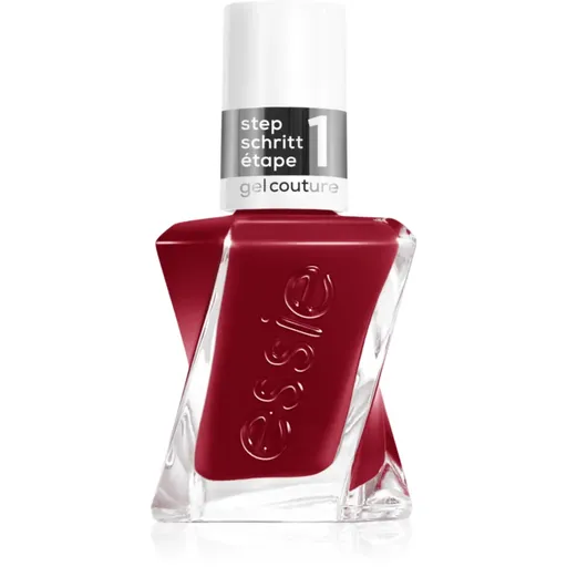 essie gel couture 2.0 lak na nechty s gélovým efektom odtieň 509 paint the gown red 13.5 ml