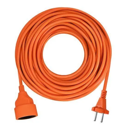 Solight 1z pohyblivý prívod - spojka, 10m, 2 x 1, 5mm2, oranžová