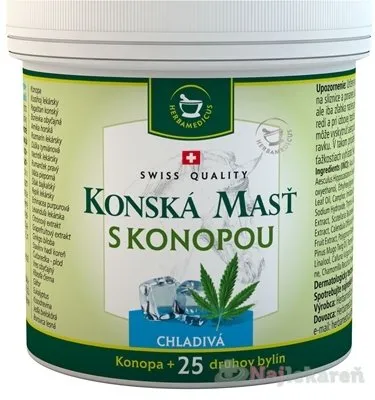 Herbamedicus konská masť s konopou chladivá 250 ml
