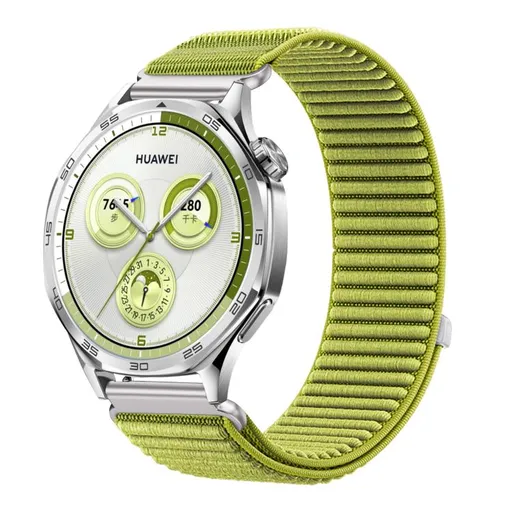 NYLON Univerzálny remienok pre smart hodinky - šírka 18mm svetlozelený