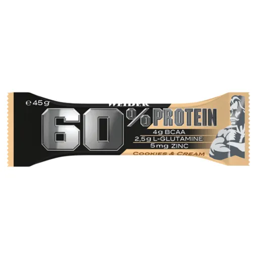 WEIDER 60% Protein bar príchuť cookies cream 45 g