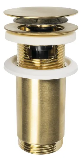 Omp Tea - Umyvadlová výpust 5/4“, click-clack, veľká zátka, max 80, zlato mat 7533.370.5.36