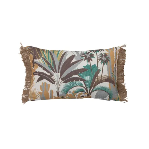 Obdĺžnikový vankúšik s potlačou džungle