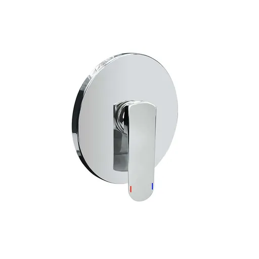 Mereo Sprchová podomietková batéria bez prepínača, Mada, Mbox, gulatý kryt, chróm CBQ60105MA