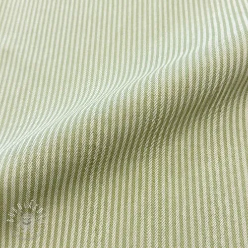 Dekoračná látka DOBBY Colored stripe light green