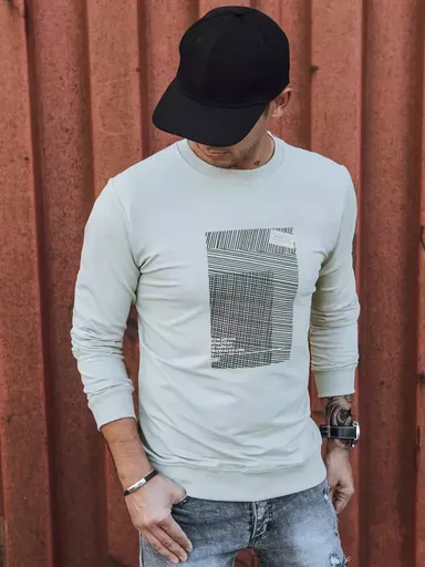 Béžová pánska mikina