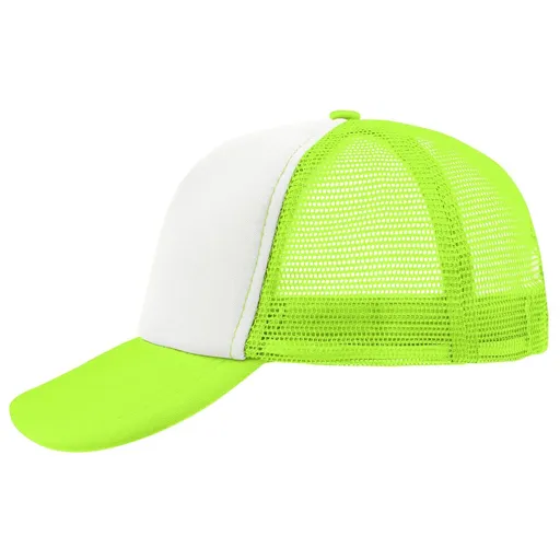 Myrtle Beach (Daiber) 5 panelová šiltovka MB070 - Biela / neónovo žltá | uni