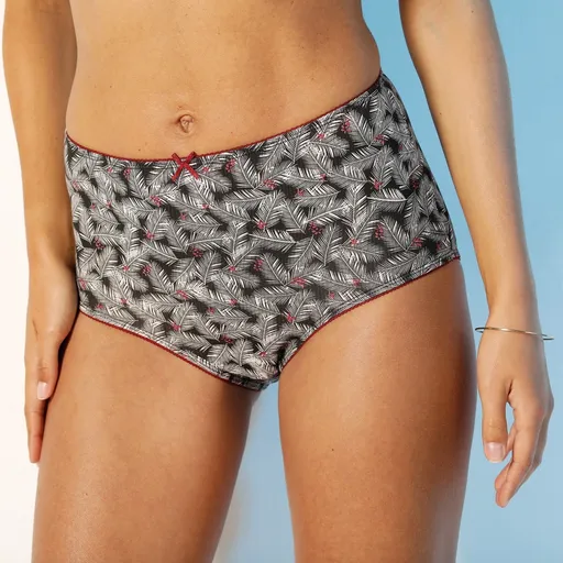 Maxi nohavičky s potlačou listov, súprava 4 ks