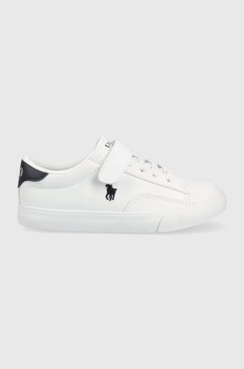 Detské tenisky Polo Ralph Lauren biela farba