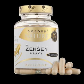 GOLDEN NATURE Exclusive Ženšen pravý, 80% ginsenoidov 100 kapsúl