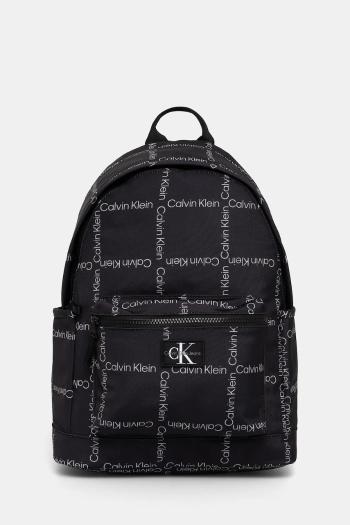 Ruksak Calvin Klein Jeans čierna farba, veľký, vzorovaný, IU0IU00711